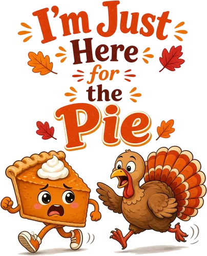 I'm Just Here for the Pie design